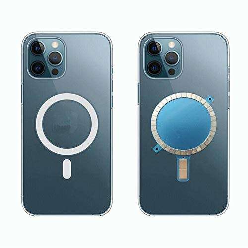 Mag Safe Case Magnet Sticker Wireless Charging Magnetic Protective Cover Compatible with Phone 12 Pro Max Mini 11 Xs Xr 8 (2pcs) 5