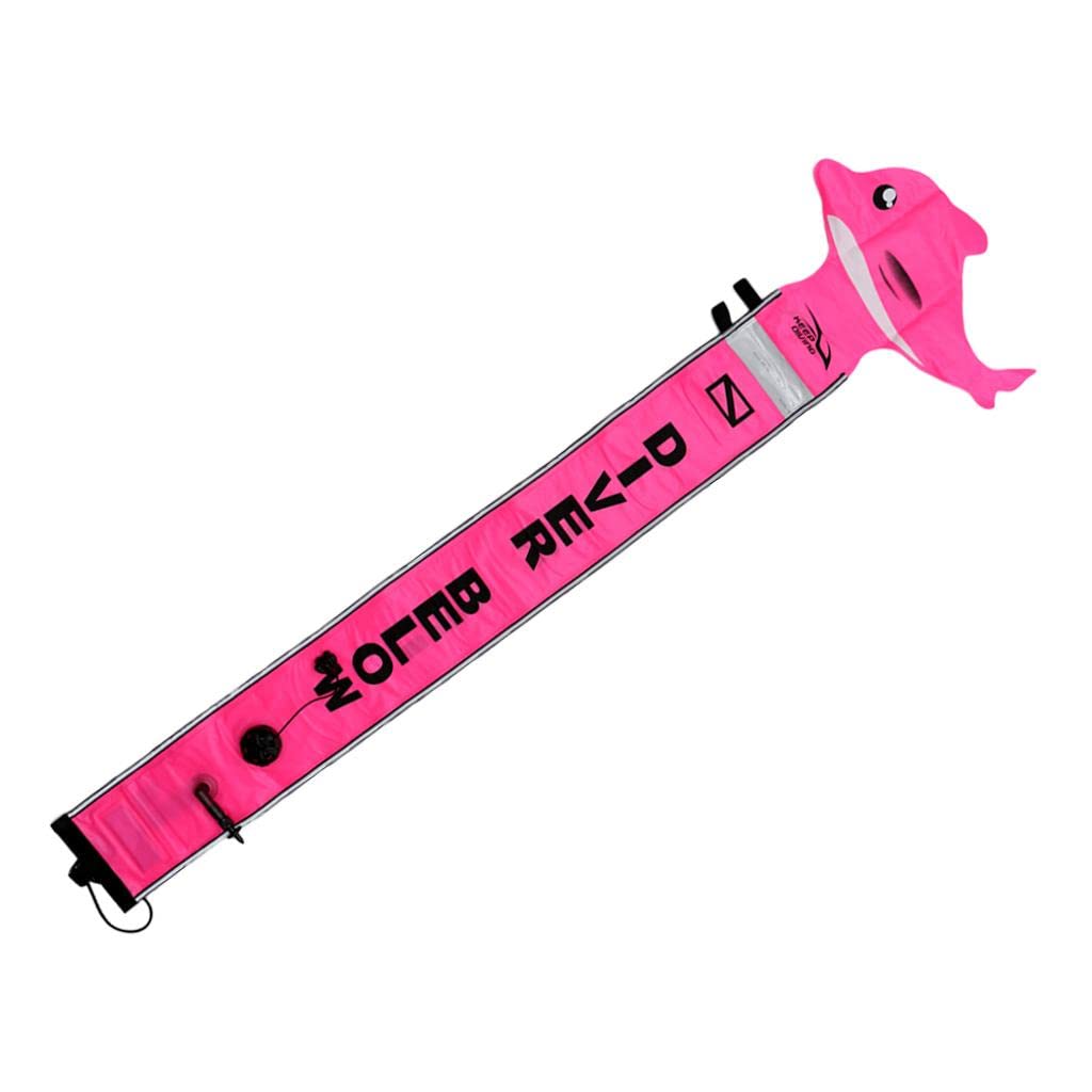 UJEAVETTE Scuba Diving Buoy Marker Safety Gear with D Ring ROSEO Dolphin 5FT 3