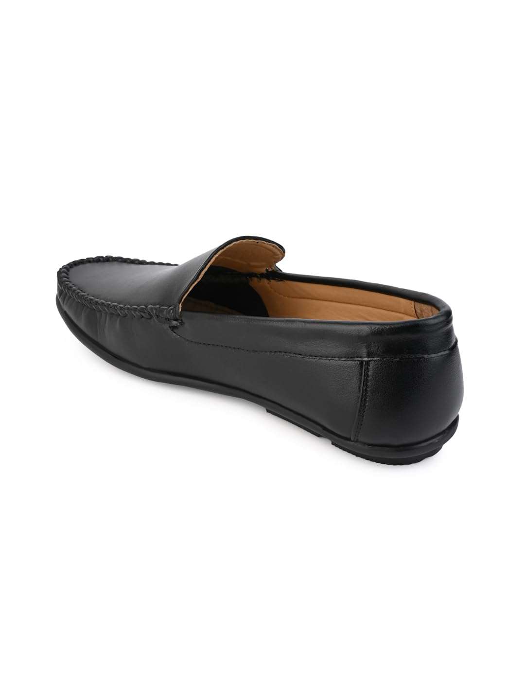 ALBERTO TORRESI Stylish Synthetic Loafers for Men - Comfortable for Casual Wear, Durable and Lightweight Shoe Black 4