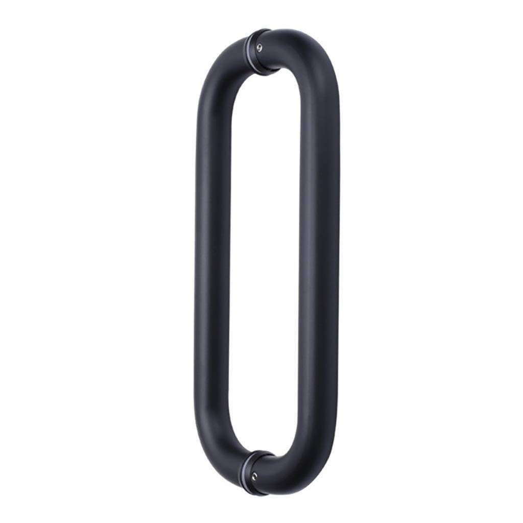 KFDQ Outdoor Indoor Universal Stair Handrail,Glass Door Handle - Matte Black Paint 304 Stainless Steel Bathroom Shower Room Glass Door Handle/Non-Slip Safety Handrail 1