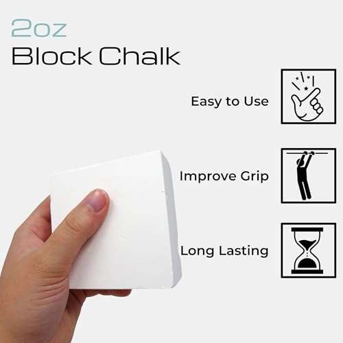 Z Athletic 8 Blocks of 2oz Chalk Total 1lb for Gymnastics, Weightlifting, Rock Climbing, Crossfit 6