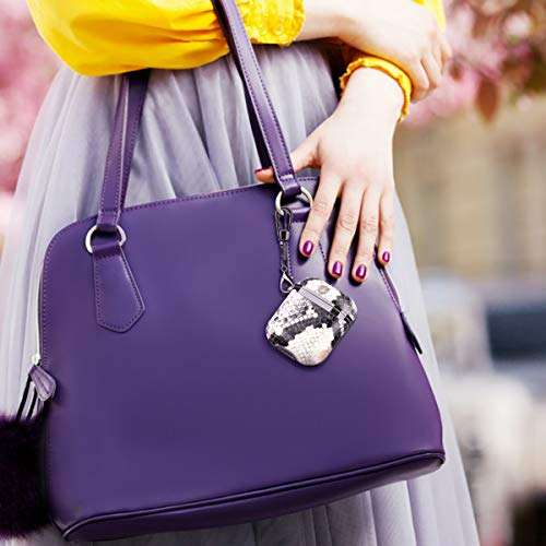 Simptech Designed for Airpods Case, Luxury Snakeskin 360° Protective Stylish Air Pod Earpods Case Cover with Keychain Compatiable with Apple AirPod 1st/2nd, Ideal Gift for Women and Girls 6