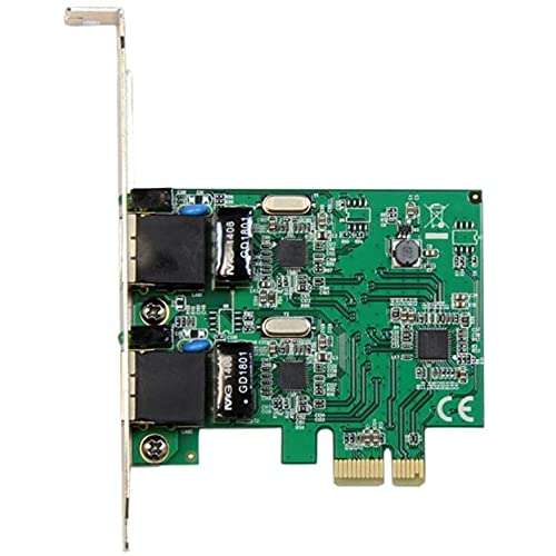 StarTech.com Dual Port PCIe Network Card - Low Profile - RJ45 Port - Realtek RTL8111H Chipset - Ethernet Network Card - Dual Port Gigabit NIC (ST1000SPEXD4) 6