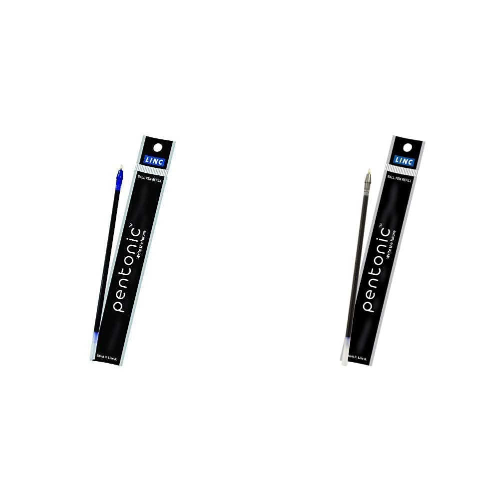 Pentonic Ball Pen Refills (0.7 mm, Blue Ink, Pack of 10) & Pentonic Ball Pen Refill (0.7 mm, Black Ink, Pack of 10) 1