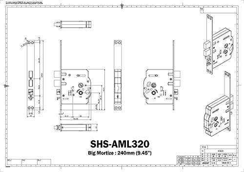 SAMSUNG SHP-DH538BC/VK SHP-DH538 | Fingerprint Digital Door Lock (SHS-AML320) 3