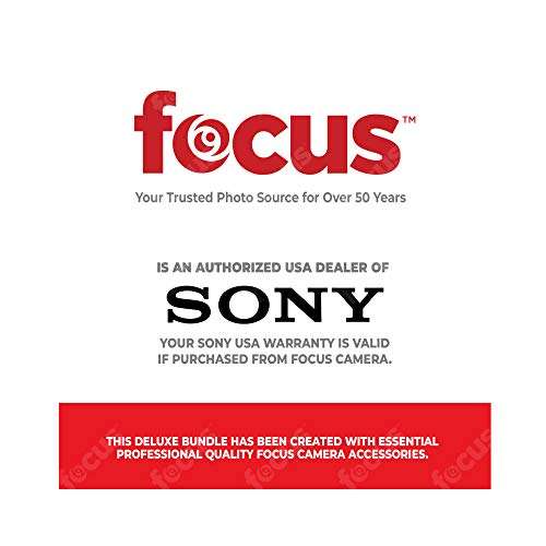 Sony Alpha a7C Full-Frame Compact Mirrorless Camera (Black) Bundle with Lens, Rechargeable Battery and Dual Charger, Gadget Bag with Accessory and Cleaning Kit, and 64GB Memory Card (5 Items) 2