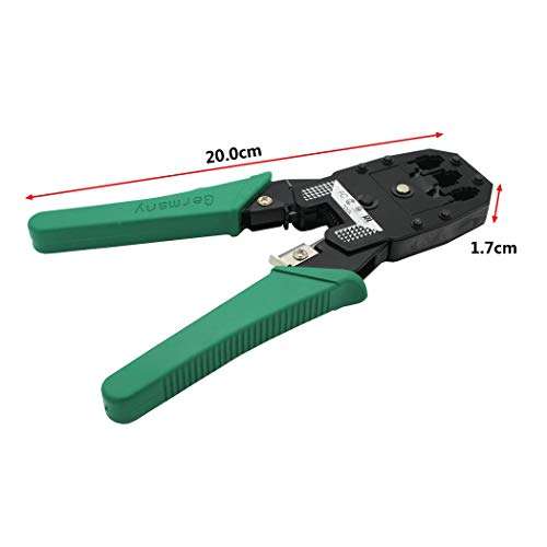 Network Tool Kit, GGIENRUI 7 in 1 Professional Ethernet Network LAN Kit RJ11 RJ45 Cat5e Cat6 Cat7 Wire Cable Tester Crimping Tool Crimper, 50pcs RJ45 Coupler Joiners, Internet Coupler (65pcs Set ) 4