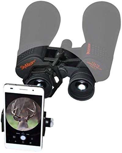 BoneView Optic Mount Smartphone Adapter - Universal Bracket Adapts to Binoculars Monocular Spotting Scope Telescope and Fits iPhone or Android Phone Camera 3