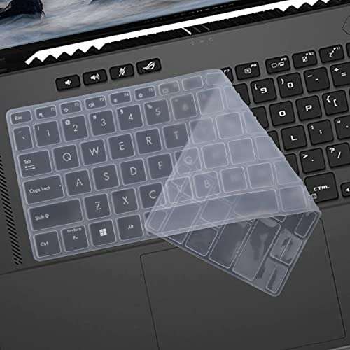 Keyboard Cover for ASUS ROG Zephyrus G14 GA402, Zephyrus M16 GU604 GU603, ROG Zephyrus G15 GA503 & Zephyrus G16 GU603,ROG Flow X13，TUF Dash 15 TUF516PE & TUF Dash F15 Series Laptop - Black 3
