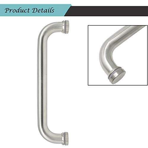 Stainless Steel Barn Door Handle 11.2 inch Hole Centers Stain Nickel Sliding Door Handles Gate Handles Flush Door Pulls 4