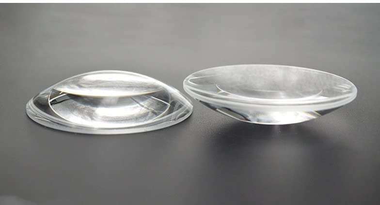 ERH India 2 Pcs Plano Convex Lens Diameter-50 mm Focal Length-10 cm for Microscopes, Telescopes, Magnifying Glasses etc. 1