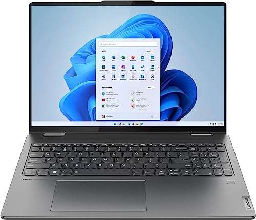 Lenovo Yoga 7i 16" WUXGA 2 in 1 Touch Laptop | Intel Core i5-1335U | Intel Iris Xe Graphics | 8GB RAM DDR5| 512GB SSD | Backlit Keyboard | Fingerprint | Windows 11 Home | with Microsoft Office 365 2