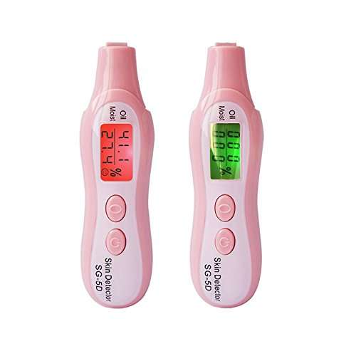 LCD Digital Facial Skin Moisture Oil Sensor Tester Analyzer Fluorescer Detector Machine With LED Backlight Indicator 1