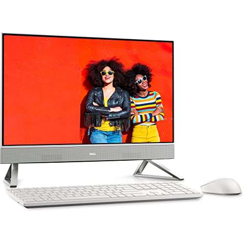 Dell Inspiron 24 5410 23.8" Touchscreen FHD All-in-One Desktop Computer, 12th Gen Intel 10 Cores i5-1235U, 16GB DDR4 RAM, 512GB PCIe SSD, WiFi 6, Bluetooth 5.2, pop-up Webcam, White, Windows 11 2