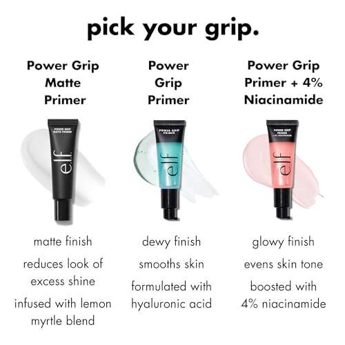 e.l.f. Power Grip Primer, Gel-Based & Hydrating Face Primer For Smoothing Skin & Gripping Makeup, Moisturizes & Primes, 0.811 Fl Oz (24 ml.) 4