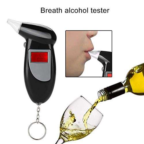 Breathalyzer - ortable Digital Breathalyzer, Analyzer Professional Breath Alcohol Tester, Portable Digital Breathalyzer Analyzer for Drivers Or Home Use 2