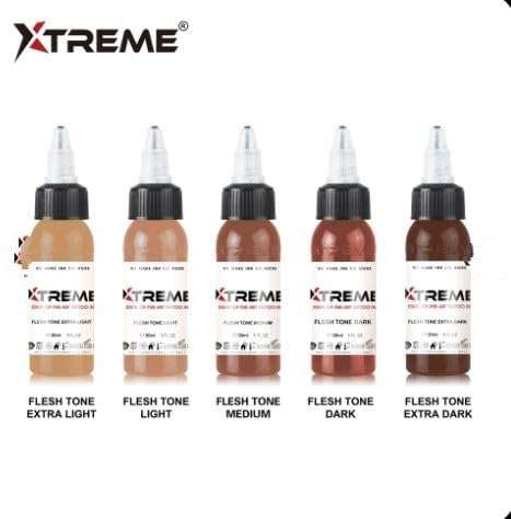 Xtreme Colors - Ferrari Red - Tattoo Ink 1/2oz Bottles Pigment 6