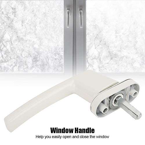 Home Window Handle, Home Hardware Accessories White Door Handle, for Home Plastic Window Flat Opening Door Steel Door 5
