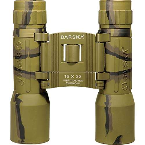 Barska Lucid View 16x32 Camo Compact Binoculars for Outdoor Travel Hunting Hiking Events 4
