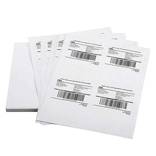 4-UP Address Shipping Label for Laser/Ink Jet Printer, 4" x 5" Labels, 4 Per Page (250 Sheets, 1000 Labels) 3
