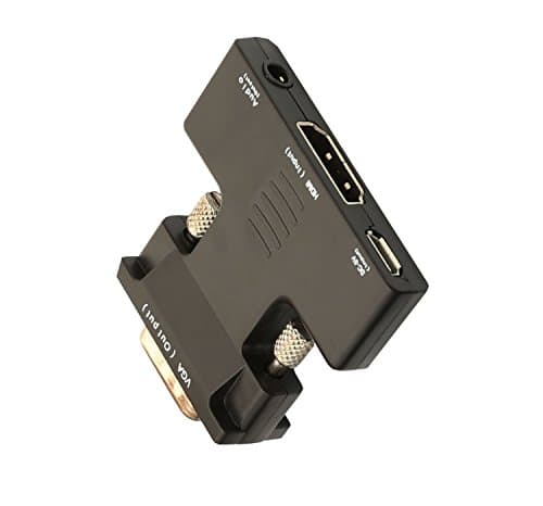 IO Crest SY-ADA31063 HDMI to VGA Adapter with Sound 1080P 1.4b Convert HDMI 6