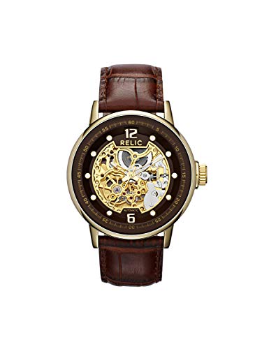 Relic Men's ZR77241 Analog Display Analog Quartz Brown Watch