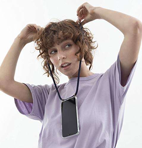 KNOK Crossbody Phone Case for iPhone 11 - Mobile Neck Holder Phone Case with Strap - Lanyard Phone Holder - Phone Necklace (iPhone 11, Navy) 3