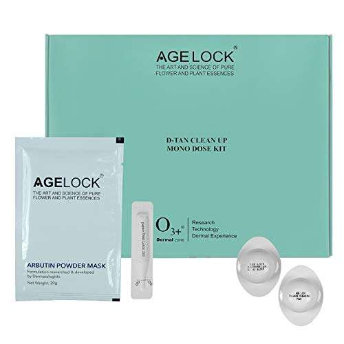O3+ Agelock D-Tan Clean Up Mono Dose Kit for Detanning & Skin Brightening (10 Sachets, 320g) 1