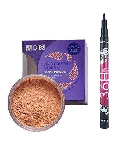 ADS Loose Powder with Sketch Pen Eyeliner (Black) 2