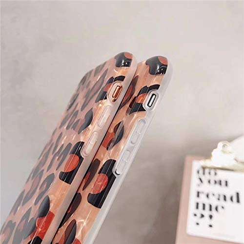HolaStar for iPhone X/Xs Leopard Print Case, Lightweight Translucent Chic Pattern Soft Cell Phone Cover for Girl Women 4