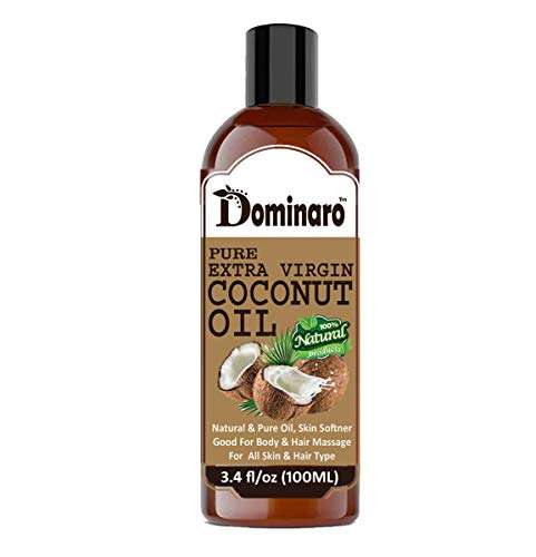 Dominaro Premium Extra Virgin Coconut Oil - 100% Pure & Natural Hair Oil (100 ml) Hair Oil (100 ml)