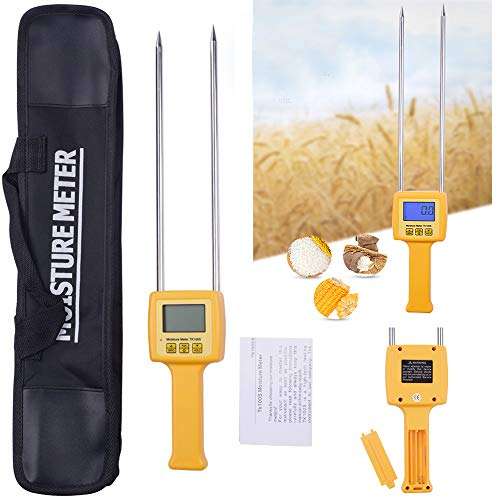Grain Moisture Meter Tester Portable Grain Moisture Meter for Corn Wheat Rice Beans Wheat Flour 1