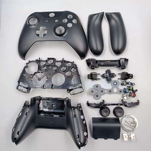 Full Housing Shell Case with Buttons Kit Accessories for Xbox one Slim Xbox one S Controller Replacement (Black) 1