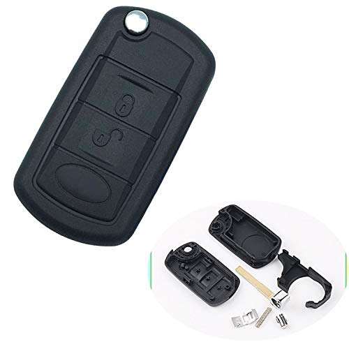 Replacement for Car Keyless Entry Flip Folding Remote Key Fob Shell Case Fit for Land Rover Discovery LR3 Range Rover Sport
