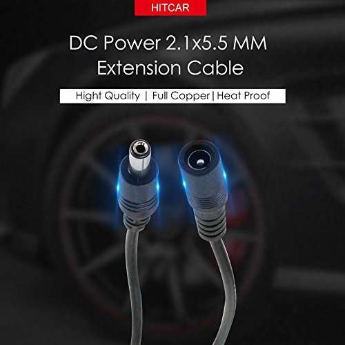 DC 2.1 5.5 MM 1 to 2 Power Adapter Spliter Converter Cable 12V 24V DC for CCTV LED Light Parking Camera Car Monitor by HitCar 2