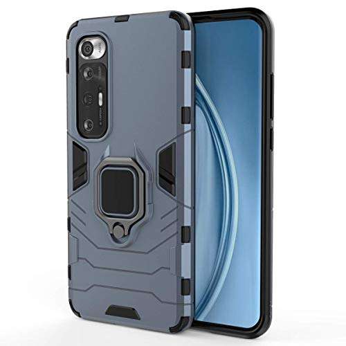 QiongNi Case for Oppo Reno 5 Pro+ Case Cover,Magnetic Car Mount Bracket Shell Case for Oppo Reno 5 Pro+ Artist/Reno 5 Pro+ 5G PDRT00 PDRM00 Case Blue 2