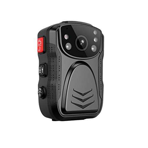 PatrolMaster 1296P UHD Body Camera with Audio (Build-in 32GB), 2 Inch Display, Night Vision, Waterproof, Shockproof, Body Worn Camera with Compact Design, Police Camera 1