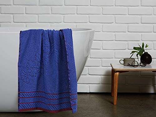Kuber Industries 100% Cotton 4 Pieces Bath Towel 27" x54? (Blue) -CTKTC028908 4
