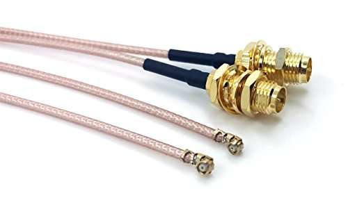 Pack of 4 RF U.FL(IPEX/IPX) Mini PCI to RP-SMA Female Pigtail Antenna Wi-Fi Coaxial RG-178 Low Loss Cable (4 inches (10 cm)) 4