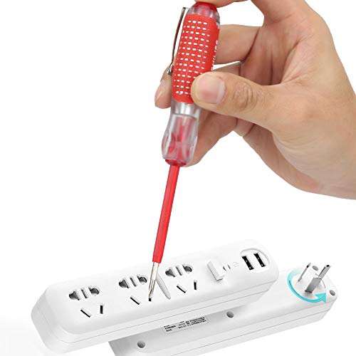 Test Pen Screwdriver Electronic Pencil Electricity Wires Electrical Sensor Rod Safety Plastic Measuring Current Passes Durable Safe Anti Skid Shaft Security Protect Diode Digital Tools 5