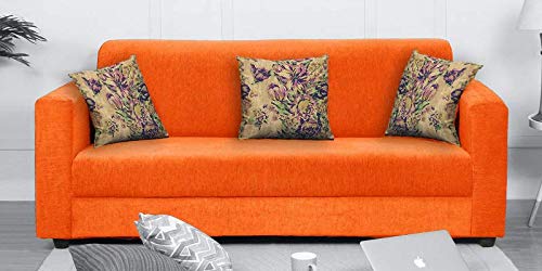 Casaliving - Lifestyle 3 Seater Sofa for Living Room (Orange)