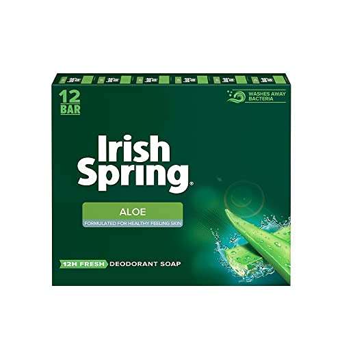 Irish Spring Aloe Vera Bar Soap - 72 count (CG14120)