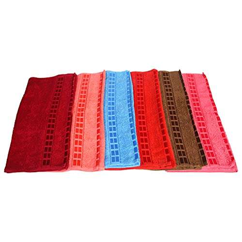 Pocket Wonder Multipurpose Towel Perfect for Daily Use Hand Face Towel and Cleaning 14 * 21 INCH(Pack of 6) 1