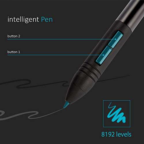 HUION WH1409 Wireless Graphic Drawing Tablet 8192 Pen Pressure Pen Tablet with 12 Press Keys 5