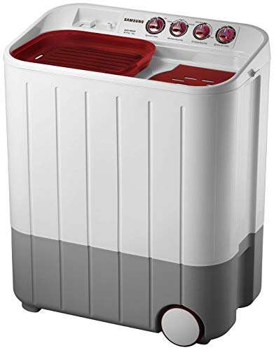 Samsung 7 Kg Inverter 3 Star Semi-Automatic Top Load Washing Machine (WT717QPNDMWXTL, Light Grey, Double storm technology) 4