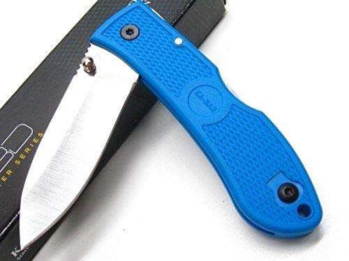 KA-BAR unisex adult American Ka Bar Dozier Folding Hunter Blue Handle, Blue 3