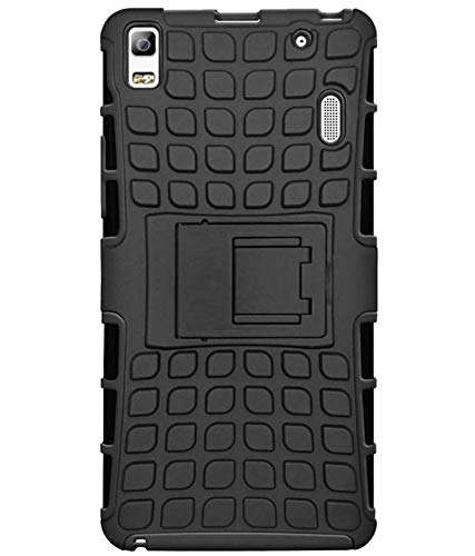 Lejaao Shockproof Kickstand Back Cover for Lenovo 7000 (D2 - Diamond Black)