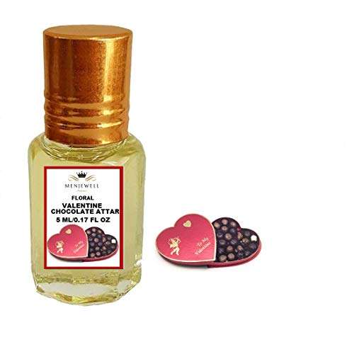 Menjewell Fragrances Floral Valentine Chocolate Attar For Men And Women, 5 Ml 1