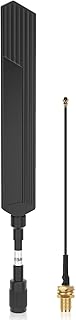 Meshnology Waterproof Meshtastic 915MHz LoRa Antenna 10dBi Gain Long Range Outdoor Antenna 20cm Omni SMA Male for ESP32 LoRa V3 RAK Development Board 915MHz Antenna with 10cm Extension Cable Black 1