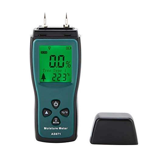 Wood Moisture Tester 0 to 40 ℃ Digital Moisture Moisture to accurately measure the percentage of water in firewood Flooring paper Corks and trees for industry 3